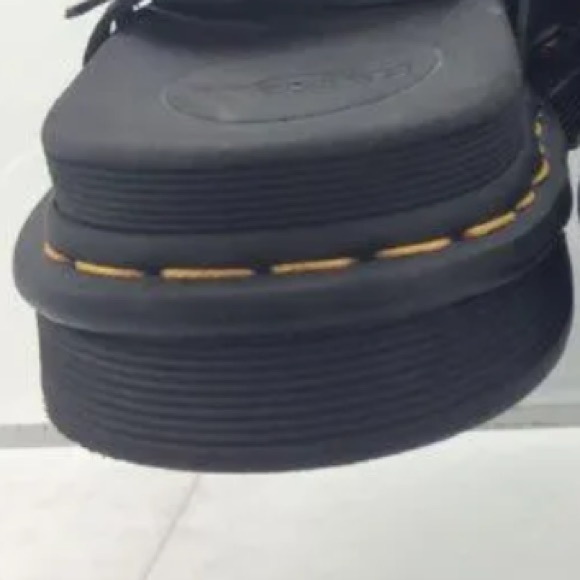 ❌SOLD❌ EUC [Dr. Martens] Black Leather Tate Sandals w Adjustable Buckles Mens 12 - Picture 15 of 15